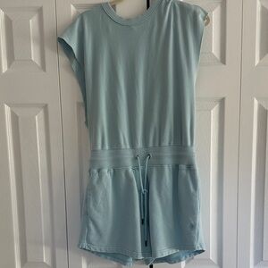 Free People Light Aqua Sleeveless Romper